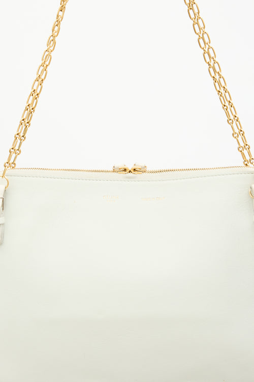 Celine Leather Zip Chain Bag