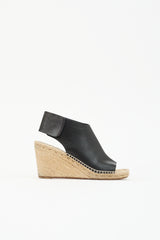 Celine Leather Espadrille Wedge Heel