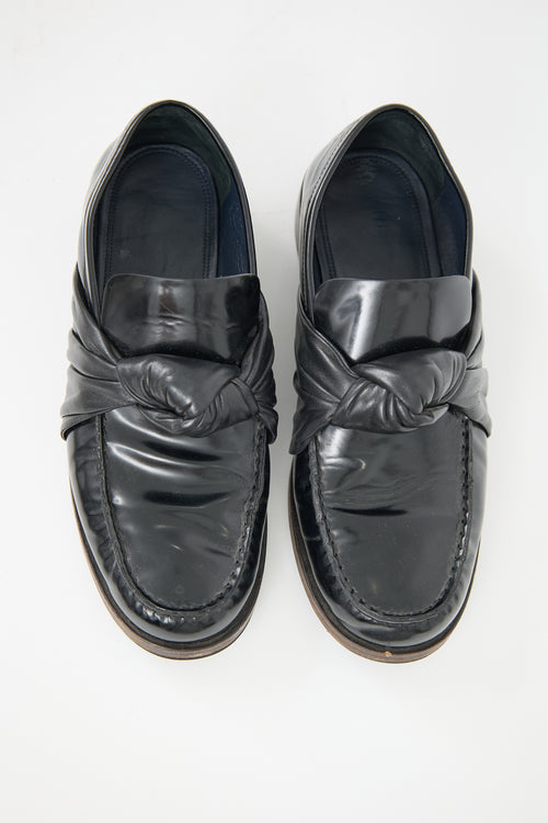 Celine Leather Knot Loafer
