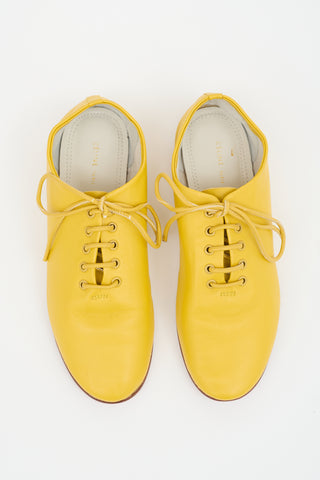 Celine Leather Lace Up Oxford