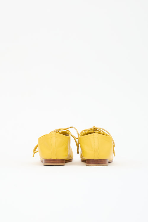 Celine Leather Lace Up Oxford