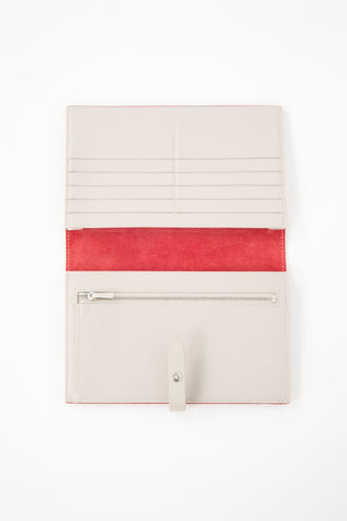 Celine Leather Large Strap Wallet