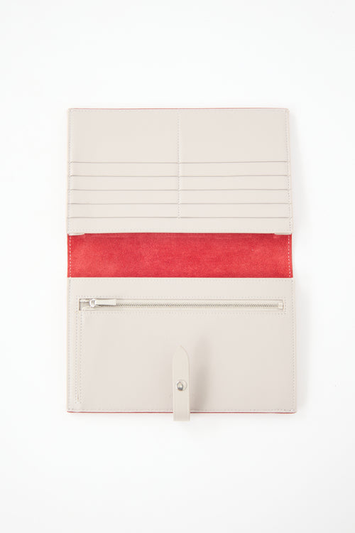 Celine Leather Large Strap Wallet