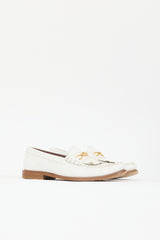 Celine Leather Luco Fringe Loafer