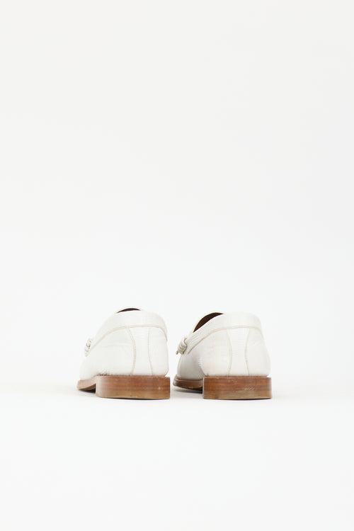 Celine Leather Luco Fringe Loafer