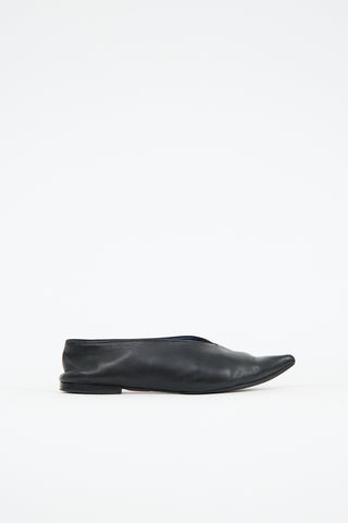 Celine Leather Pointed Toe Flat