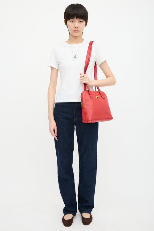 Celine Leather Shoulder Embellished Bag