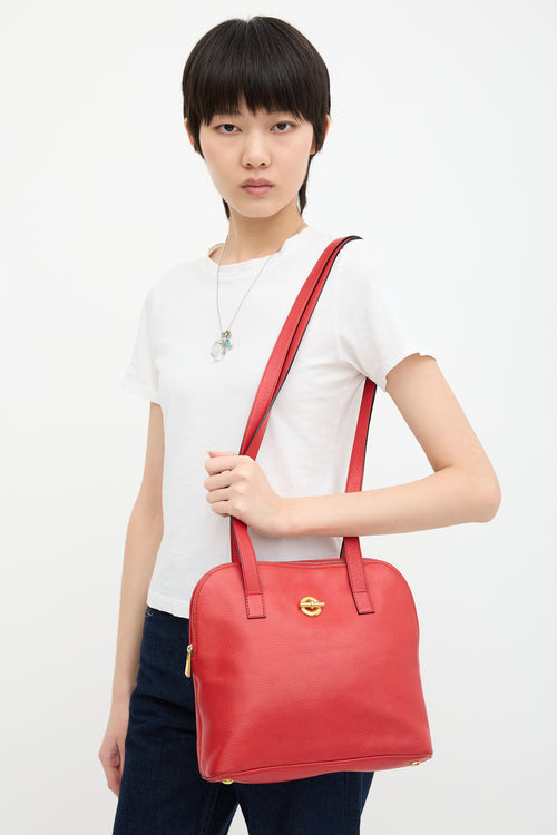 Celine Leather Shoulder Embellished Bag