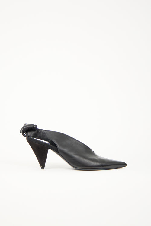 Celine Leather Slingback Heel