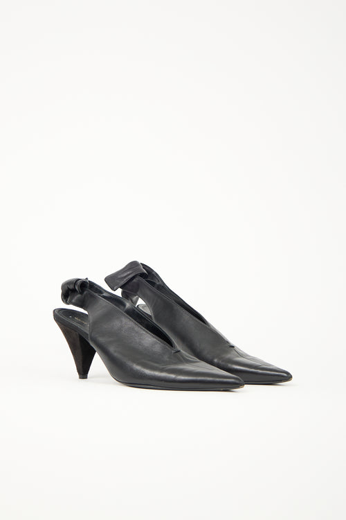 Celine Leather Slingback Heel