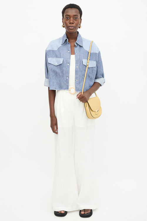 Celine Leather Small Trotteur Bag