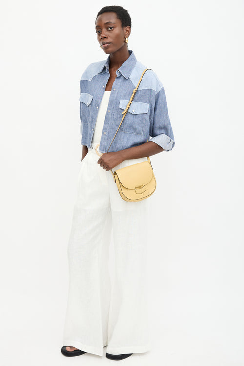 Celine Leather Small Trotteur Bag