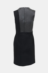 Celine Leather & Wool Sheath Dress