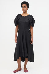 Celine Linen Scoop Back Dress