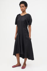 Celine Linen Scoop Back Dress