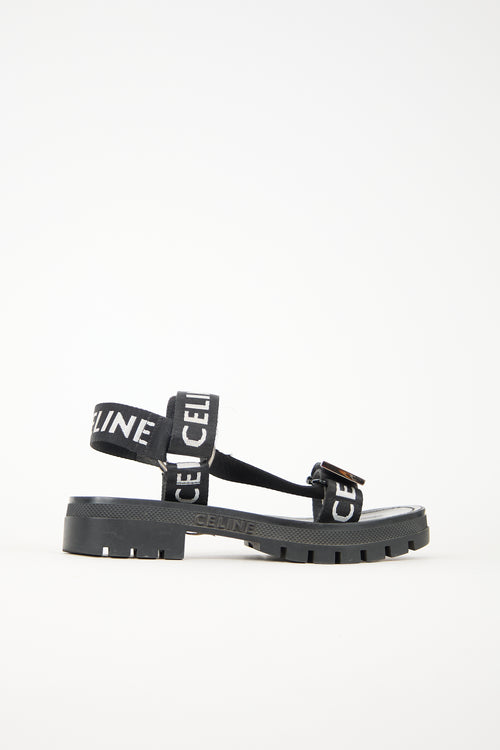 Celine Chunky Logo Sandal