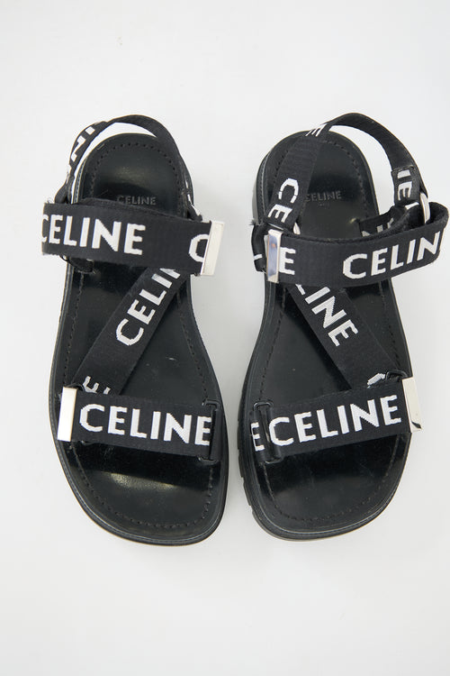 Celine Chunky Logo Sandal