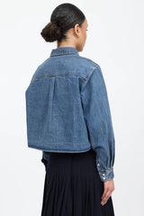 Celine Cropped Denim Shirt