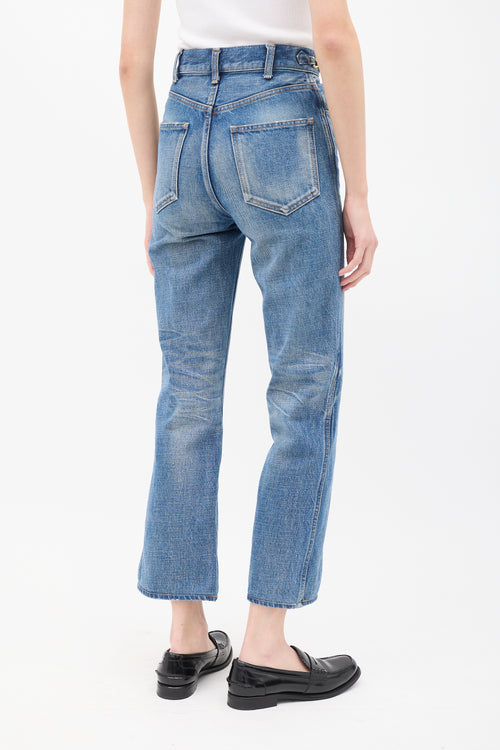 Celine Medium Wash D'Ancre Embellished Jeans