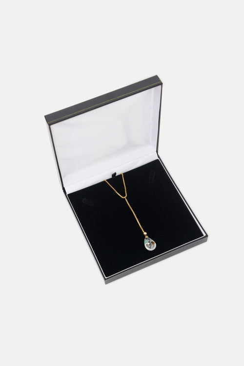 Celine Multi Stone Baroque Drop Neckline