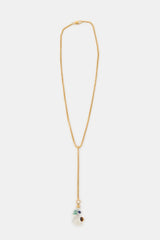 Celine Multi Stone Baroque Drop Neckline