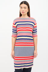 Celine Multicolour Chevron Knit Dress