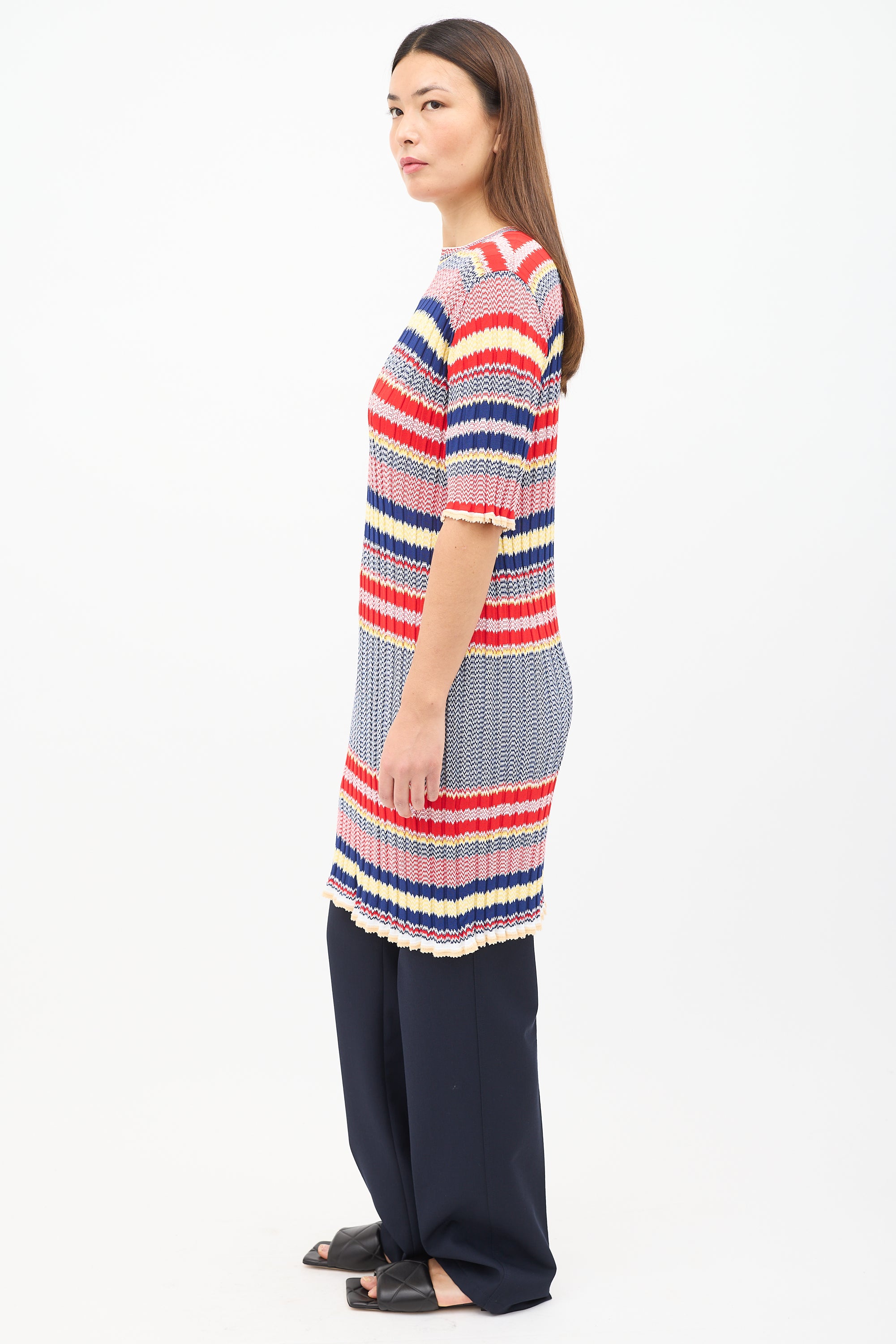 celine striped knit dress S/S 2014 Striped Knit Tunic - Cline