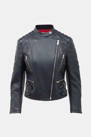 Celine 2010s Leather Biker Jacket