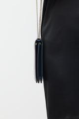 Celine Navy & Burgundy Leather Wallet On Chain