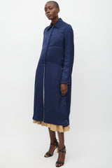 Celine Navy & Multicolour Modular Reversible Coat