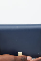 Celine Navy & Cream Leather Strap Clutch Bag