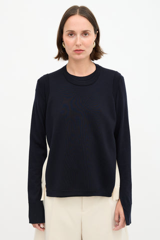 Celine Buttoned Panel Sweater