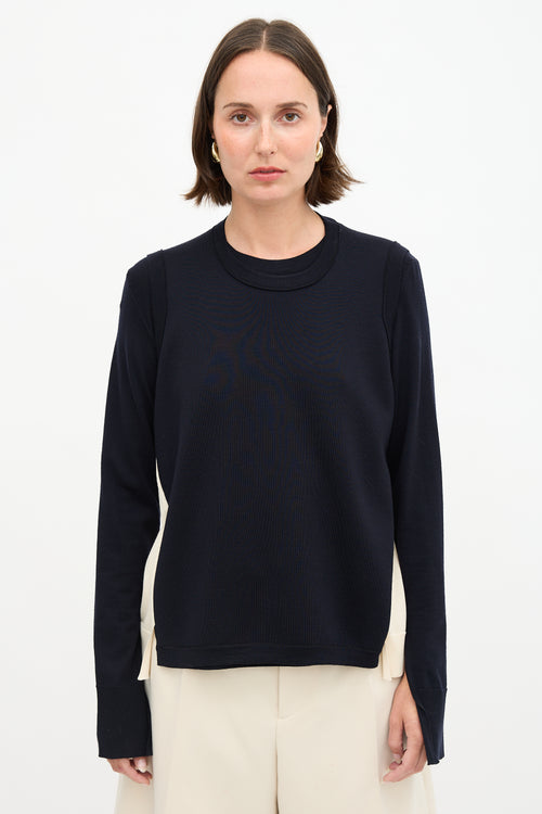 Celine Buttoned Panel Sweater