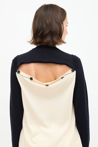 Celine Buttoned Panel Sweater