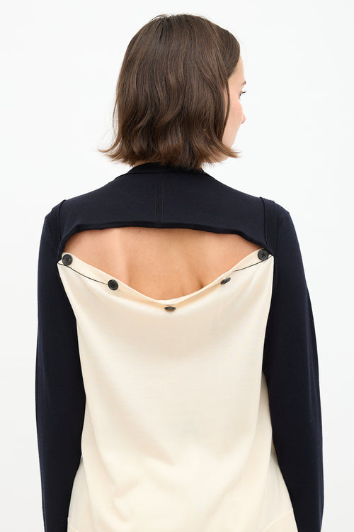 Celine Buttoned Panel Sweater