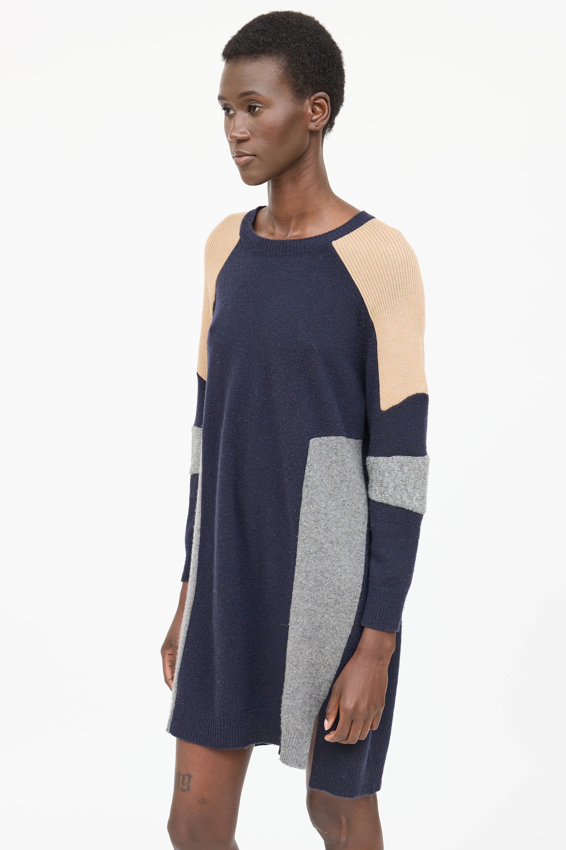 Celine // 2010 Knit Color Block Dress VSP Consignment Celine // 2010 Knit Color Block Dress VSP Consignment