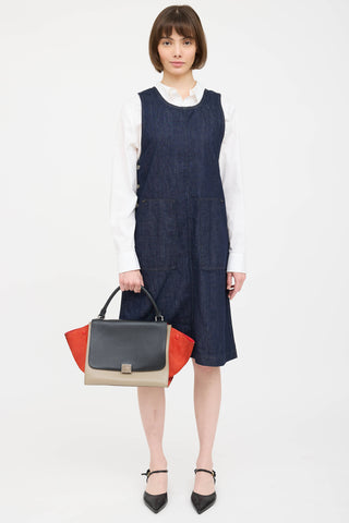 Celine Leather Trapeze Bag