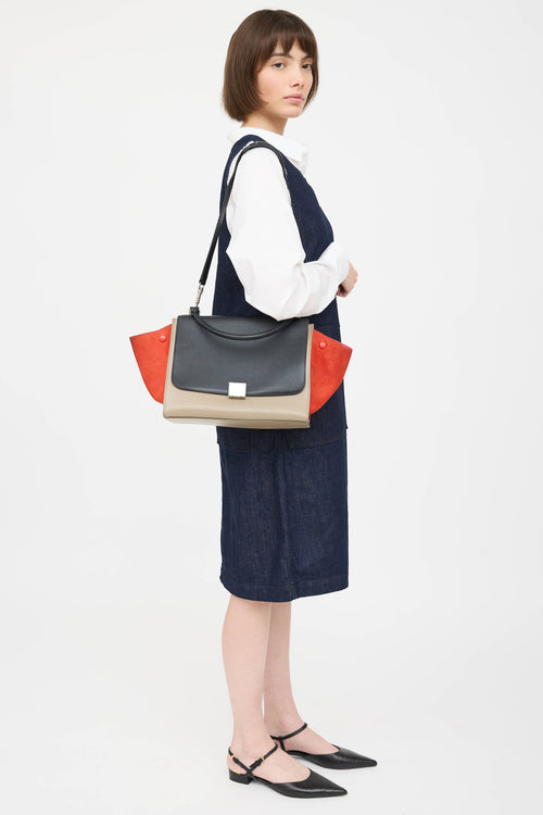 Celine Leather Trapeze Bag