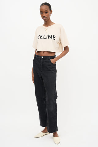 Celine Panelled Straight Leg Jeans