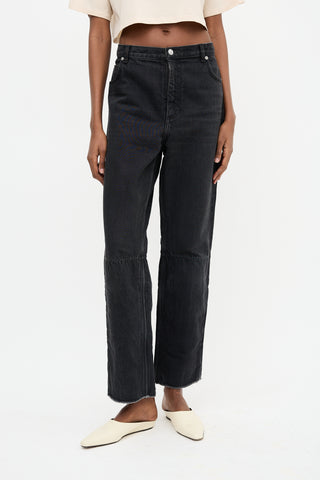 Celine Panelled Straight Leg Jeans