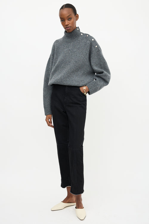 Celine Panelled Straight Leg Jeans