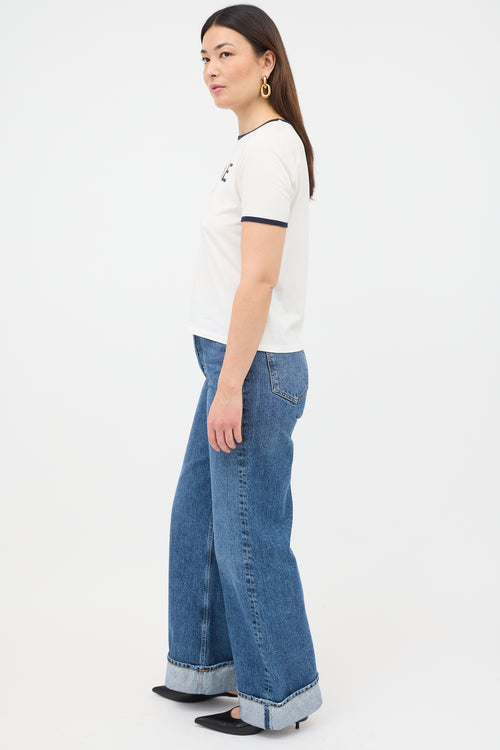 Celine Paris Triomphe Logo T-Shirt