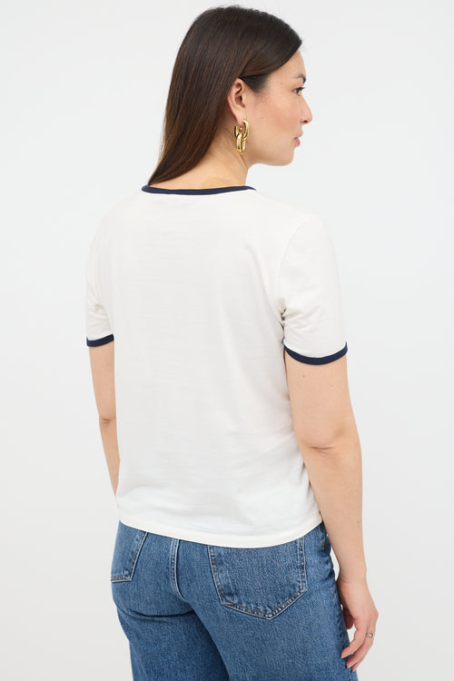 Celine Paris Triomphe Logo T-Shirt