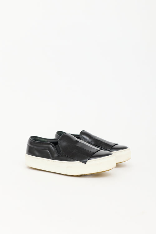Celine Patent Fringe Slip On Sneaker