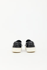 Celine Patent Fringe Slip On Sneaker