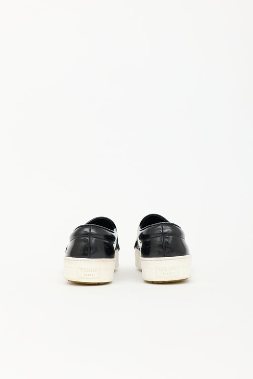 Celine Patent Fringe Slip On Sneaker