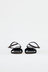 Celine Patent & Velvet Heeled Sandal