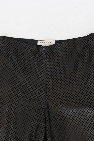 Celine Vintage Perforated Leather Pant