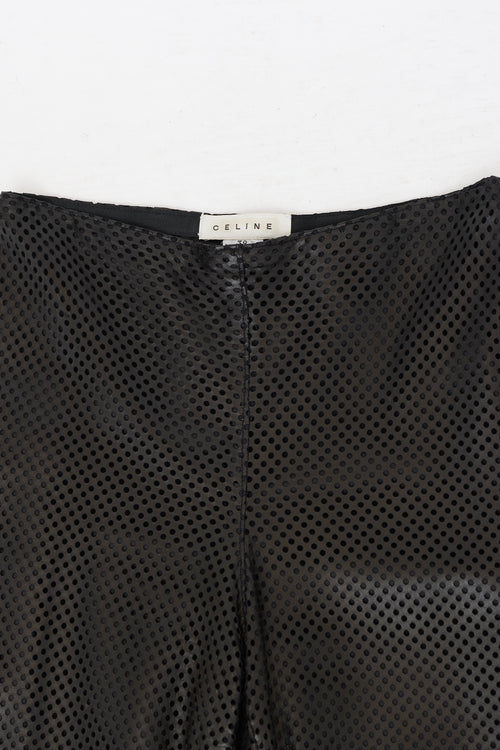 Celine Vintage Perforated Leather Pant