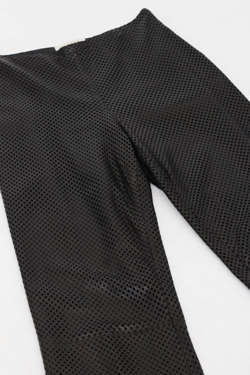 Celine Vintage Perforated Leather Pant